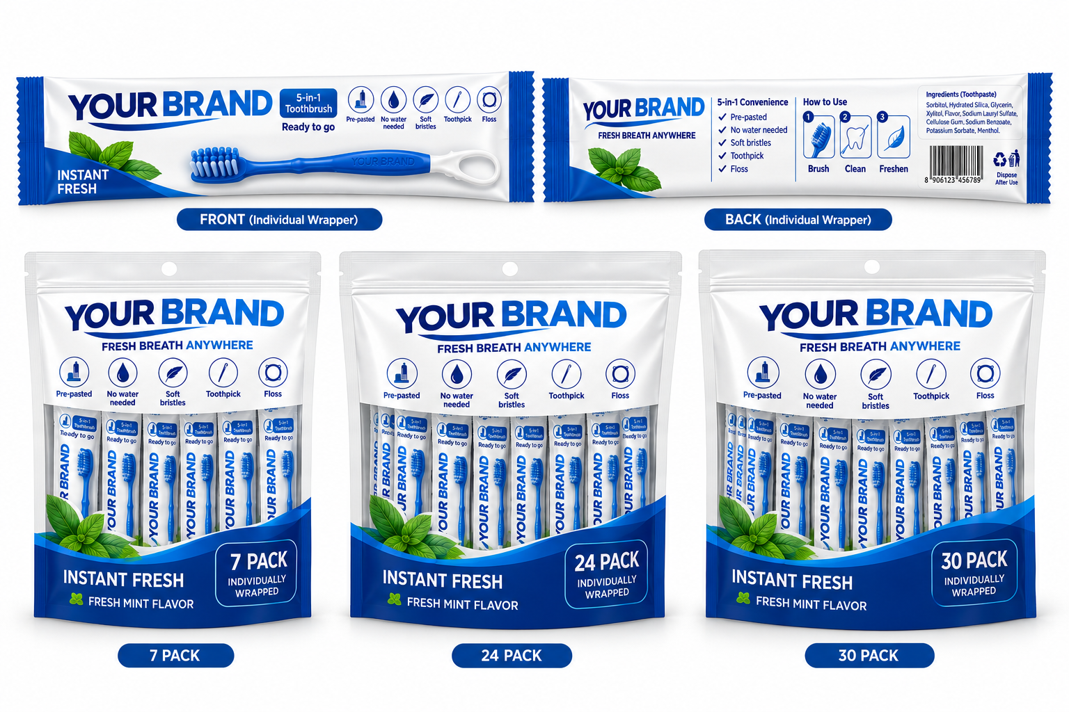 Wrapper and pouch presentation