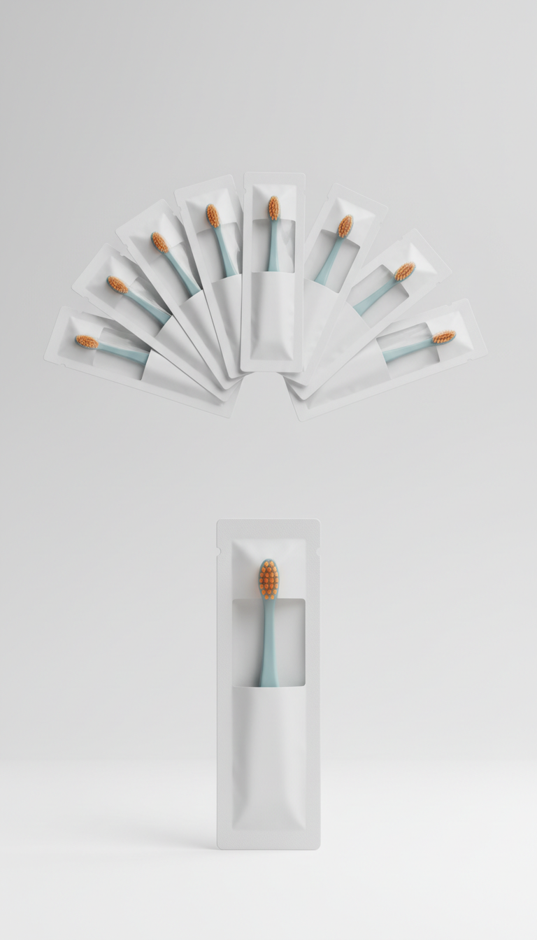 Single-Use Toothbrush Foil Pack